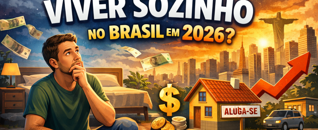 💰Quanto custa viver sozinho no Brasil em 2026? Veja os gastos reais